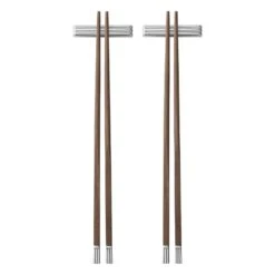 Georg Jensen Bernadotte Chopsticks With Rest, 2 Pcs