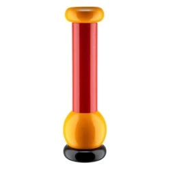 Alessi Sottsass Grinder, Large, Black - Red - Yellow
