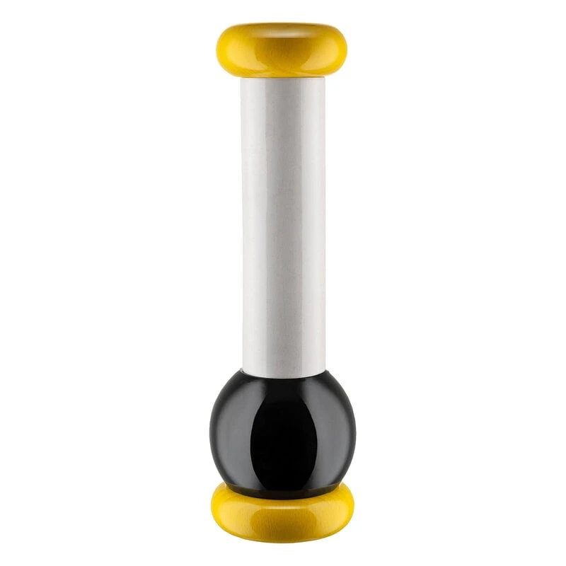 Alessi Sottsass Grinder, Large, Yellow - Black - White 3 Alessi Sottsass Grinder, Large, Yellow - Black - White