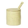 Ferm LIVING Flow Jam Jar With Spoon, Yellow Speckle