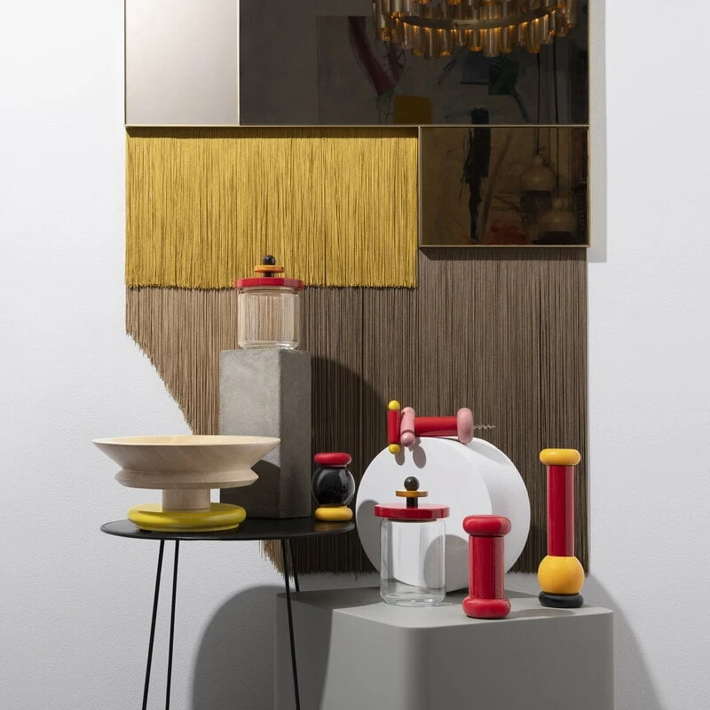 Alessi Sottsass Grinder, Small, Black - Yellow - Red 6 Alessi Sottsass Grinder, Small, Black - Yellow - Red - Image 4