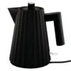 Alessi Plissé Electric Kettle 1 L, Black -Selected Kitchenware Store 224Alessi isoTH