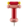 Alessi Sottsass Corkscrew, Red - Pink - Yellow -Selected Kitchenware Store 26 Alessi 21 TH