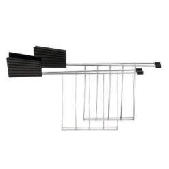 Alessi Plissé Toaster Rack, Black