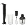 Alessi Plissé Hand Blender With Whisk And Chopper, Black -Selected Kitchenware Store 315Alessi AK
