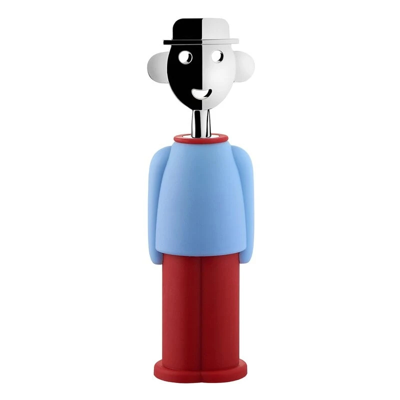 Alessi Alessandro M. Corkscrew, Light Blue - Red 3 Alessi Alessandro M. Corkscrew, Light Blue - Red