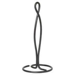 Ferm LIVING Curvature Paper Towel Holder, Black Brass