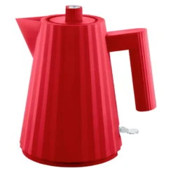 Alessi Plissé Electric Kettle, 1 L, Red