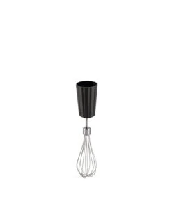 Alessi Plissé Hand Blender With Whisk And Chopper, Black -Selected Kitchenware Store MDL10 FRU B