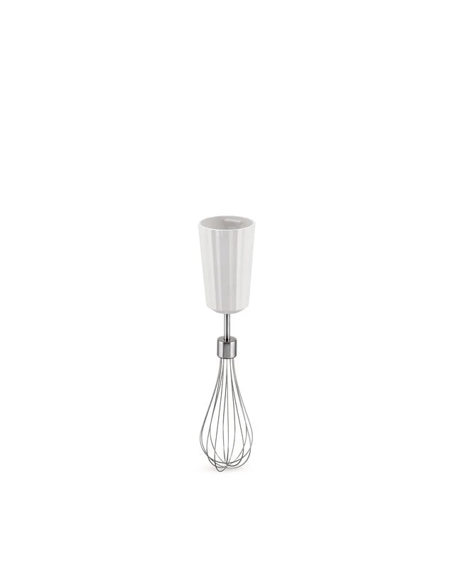Alessi Plissé Hand Blender With Whisk And Chopper, White 5 Alessi Plissé Hand Blender With Whisk And Chopper, White - Image 3