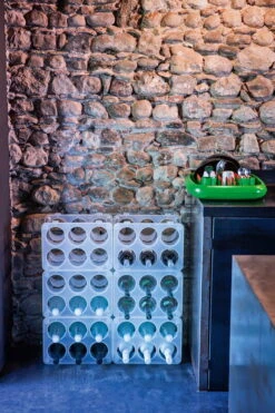 Magis Bottle Bottle Rack, Clear 11 Magis Bottle Bottle Rack, Clear -Selected Kitchenware Store Magis bottle ambient multi AC80 transparent clear 01role