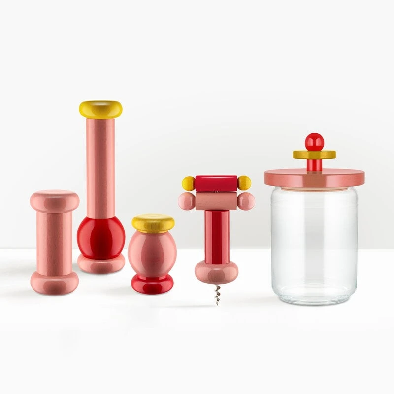 Alessi Sottsass Grinder, Medium, Pink 4 Alessi Sottsass Grinder, Medium, Pink - Image 2
